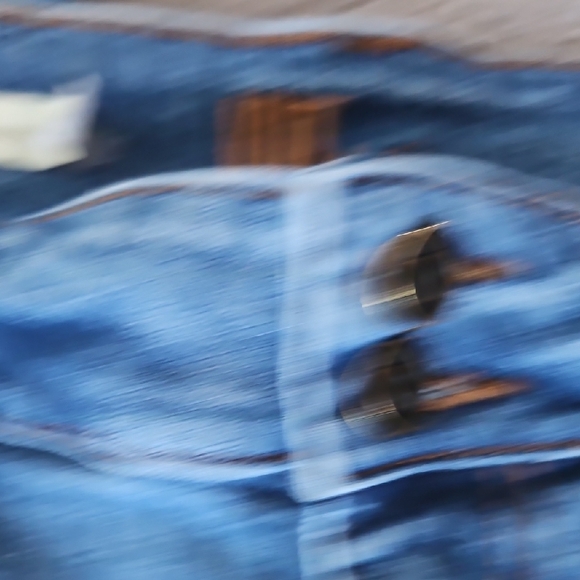 Kut from the Kloth Distressed Blue Ankle Jeans - Picture 4 of 13